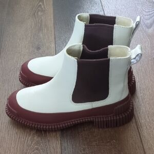 Camper White Leather Boots